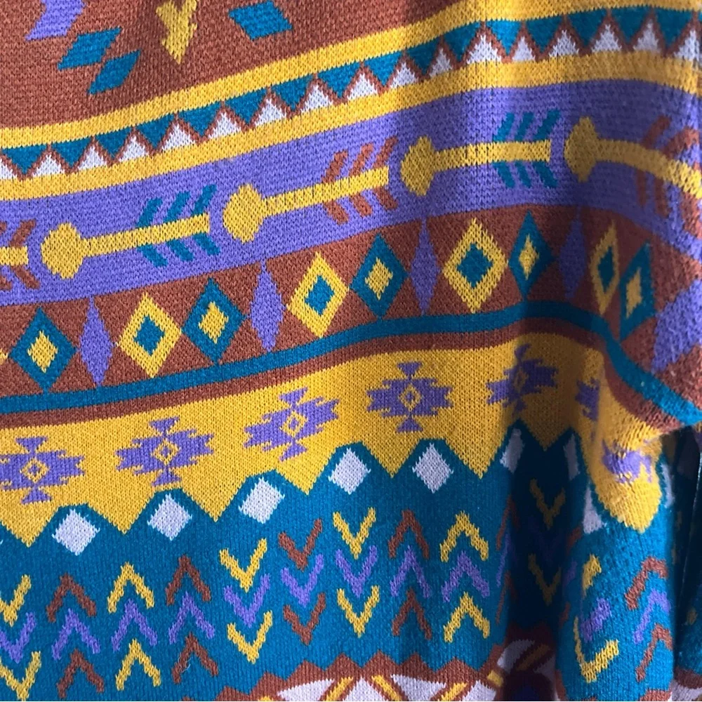 Savanna Jane Multicolor Patterned Cardigan - Picture 3 of 6